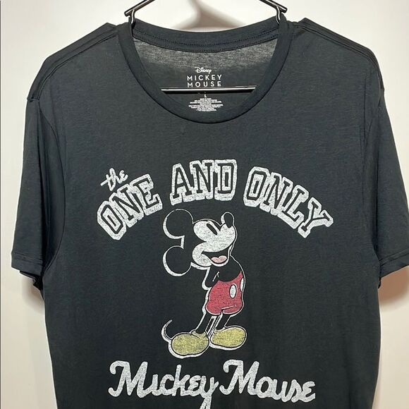 Disney Black Mickey Mouse Short Sleeve Tee - Picture 2 of 7